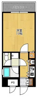 ロマネスク東町【1004号室】の間取り