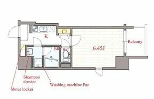 Luce Kujonishi【3階】の間取り