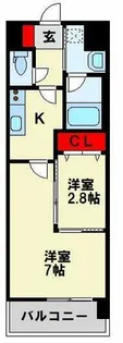 コンダクトレジデンス折尾【5階】の間取り