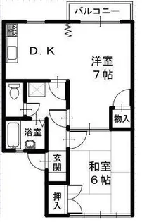 ハイツアプローチ Ⅱ【13号室】の間取り