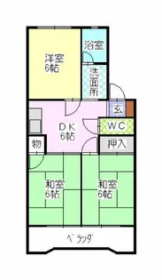 シャトー芝【2階】の間取り