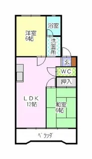 シャトー芝【2階】の間取り