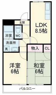 サンフラワー一番【102号室】の間取り