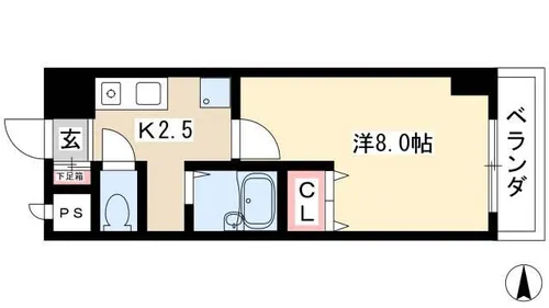 リアライズ黄金【0503号室】の間取り