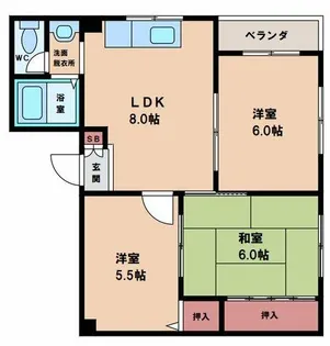 ドムール帝塚山南【4階】の間取り