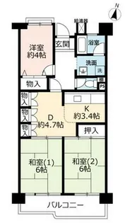 URポートアイランド【0570207号室】の間取り