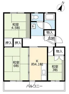 UR豊明【0520404号室】の間取り