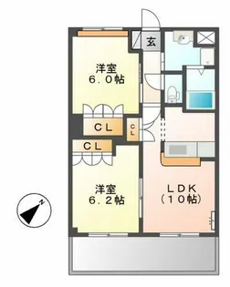フィールドピアE【1階】の間取り