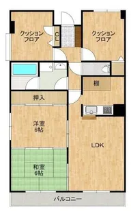 パールホワイト鍛治町【3階】の間取り