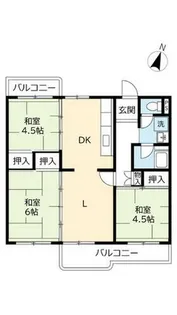 UR光明台【0290302号室】の間取り