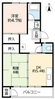 UR花山東【0110602号室】の間取り
