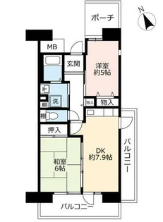 UR浜甲子園さくら街【0041101号室】の間取り
