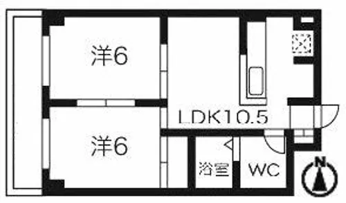 H・Iビル【4階】の間取り