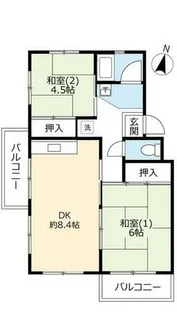 UR明石舞子【C170401号室】の間取り