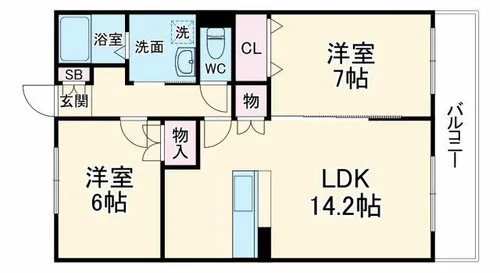 メゾン・サンモール【2階】の間取り