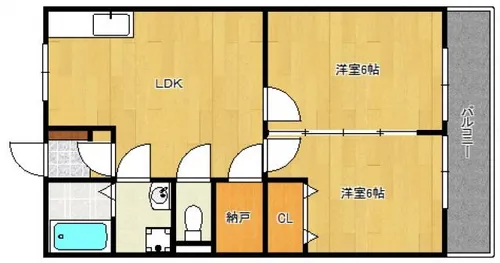 警固丸ビル【302号室】の間取り