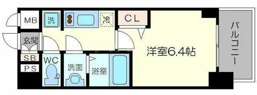 大阪府大阪市淀川区東三国6丁目【マンション】の間取り