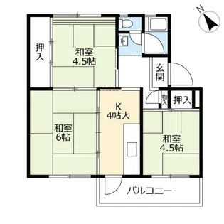 UR志徳【0110502号室】の間取り