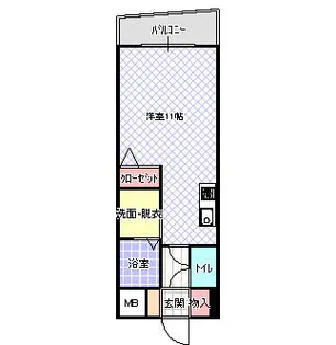 ジャルダン学研住道【305号室】の間取り