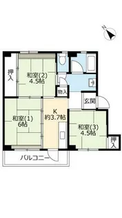 UR明石舞子【A210303号室】の間取り