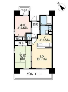 UR浜甲子園なぎさ街【0250906号室】の間取り