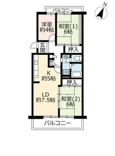 URグリーンタウン槇島【3060507号室】の間取り