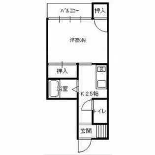 白川ビル【203号室】の間取り