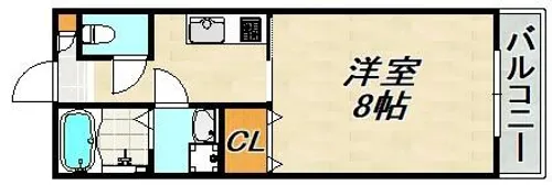 エハコ板宿ヒルサイド【3階】の間取り