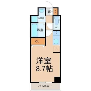 プログレッソ八田【6階】の間取り