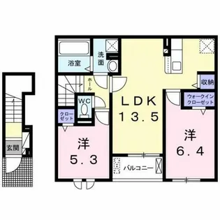 カーサ匠【2階】の間取り