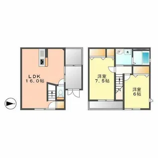 ネオンパディー【3号室】の間取り