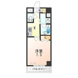 ウィズ高辻通【4階】の間取り