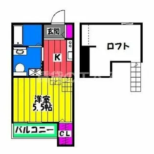 キキ・ド・kuma【102号室】の間取り