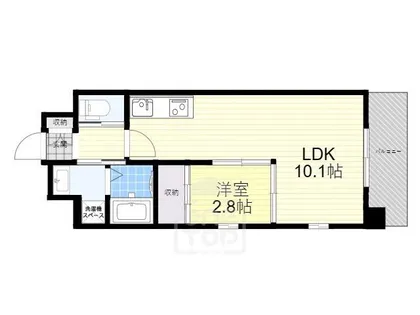 Parks茨木西駅前【7階】の間取り