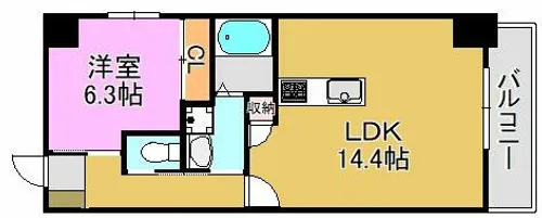 レーヴメゾン出屋敷【15階】の間取り