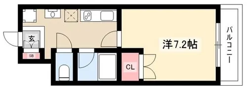 オーパス自由ヶ丘【1階】の間取り