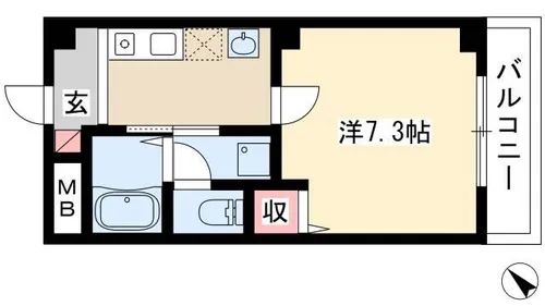 ウェストン【2階】の間取り