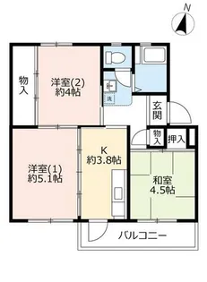 UR新多聞【1610103号室】の間取り