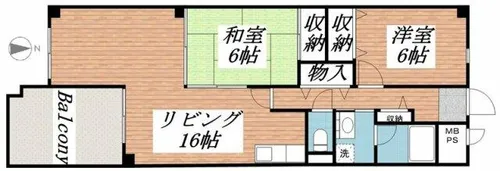 シーサイドパストラル林崎2【203号室】の間取り