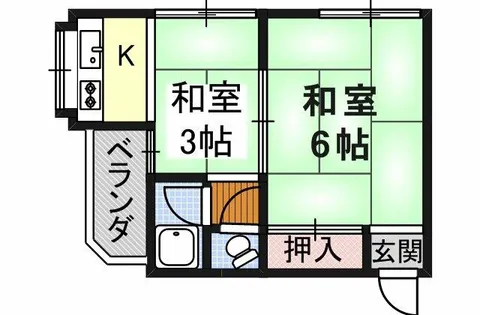 三共マンション【3階】の間取り