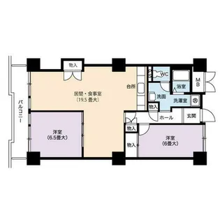 URアーバニア千代田【0001204号室】の間取り