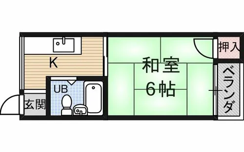 田中第一ビル【4階】の間取り