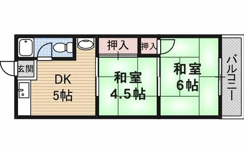 マンションコトブキ【5階】の間取り