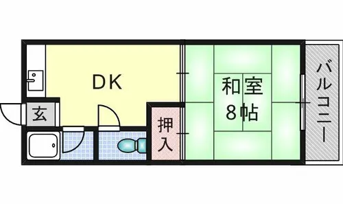 上田コーポ【2階】の間取り