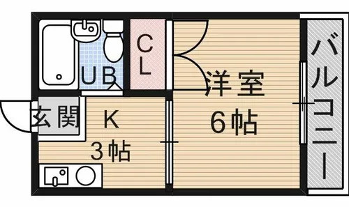 ハイツ森田【2階】の間取り