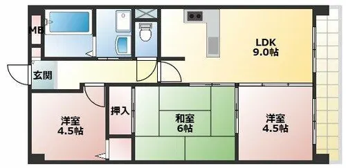 セラヴィ【7階】の間取り