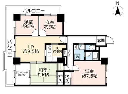 URアーバニア千代田【0001913号室】の間取り