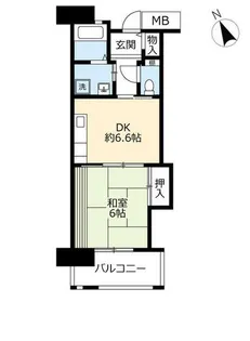 UR浜甲子園さくら街【0090404号室】の間取り