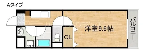 フランディルりんくう Ⅰ【2階】の間取り