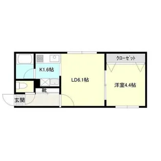 コムフォート南平岸【4階】の間取り